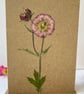 Handmade Real Pressed Flower Greeting Card, Birthday, Thank You, Anniversary  - Image 2
