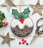 Christmas Pudding Tree Ornament - Image 1