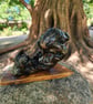 Rustic burl wood tea light holder - Image 3