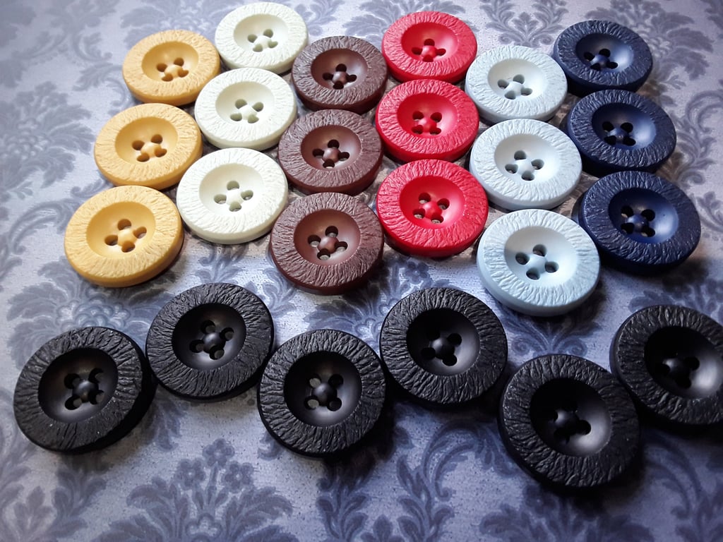 1 & 3 8" 34.5mm 54L Vintage Casein buttons