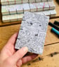 A7 Pocket Sketchbook with Recycled Map Covers and Mixed-Media Pages. Jordanhill.