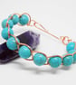 Celtic Braid Synthetic Turquoise Beaded Bracelet