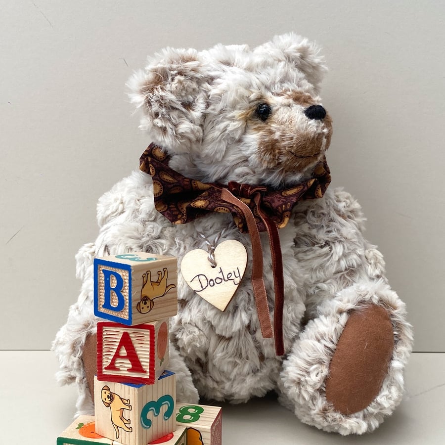 Sold, reserved for Jo, collectable unique artist bear,