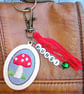 Toadstool Keyring or Bag Charm - Image 2