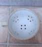 Hand thrown Berry bowl cup or colander drainer stoneware ceramic in ivory cream - Image 3