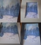 Snowy woodland blue purple wash  - Image 1