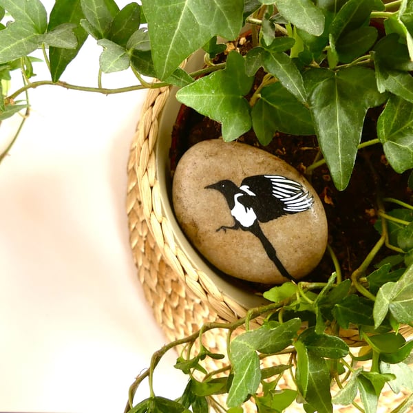 Magpie Story Stone - MADE TO ORDER