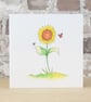 Blank Greeting Card Sunflower Garden - Image 1