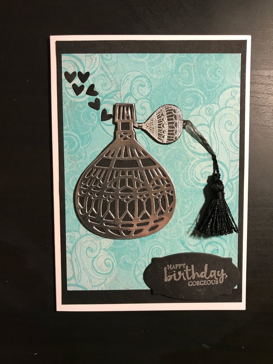 Birthday "Vintage Perfume" Card