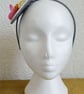 Handmade Fascinator 'Deep Pink and Lemon' - Image 2