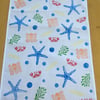 Hand Block Printed Tea Towel - Under the Sea