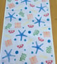 Hand Block Printed Tea Towel - Under the Sea
