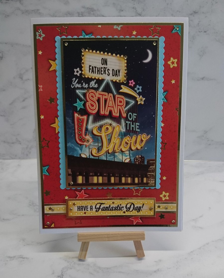 Father's Day Card On Father's Day You're The Star of the Show Hollywood
