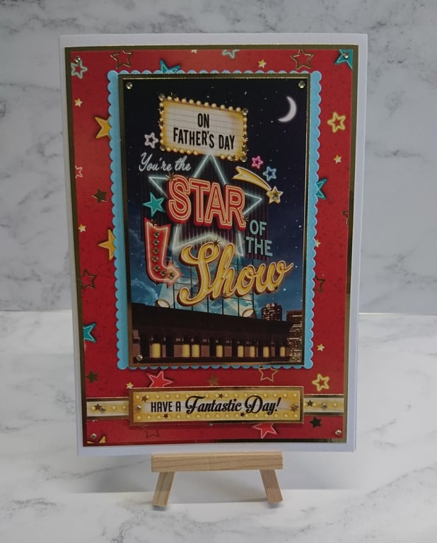Father's Day Card On Father's Day You're The Star of the Show Hollywood