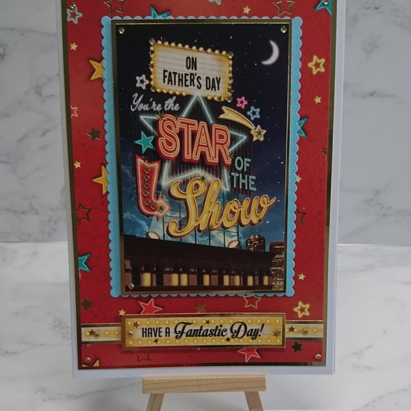 Father's Day Card On Father's Day You're The Star of the Show Hollywood