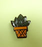 Small ceramic succulent pin badge - Image 3