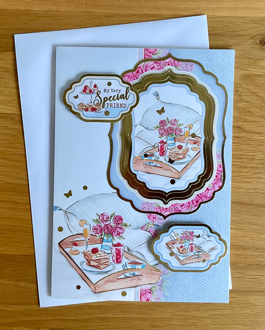 Card. Luxury card for a special friend for any occasion