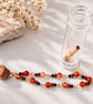 Fiery Carnelian Gemstone Bracelet in a Message Bottle - Image 3