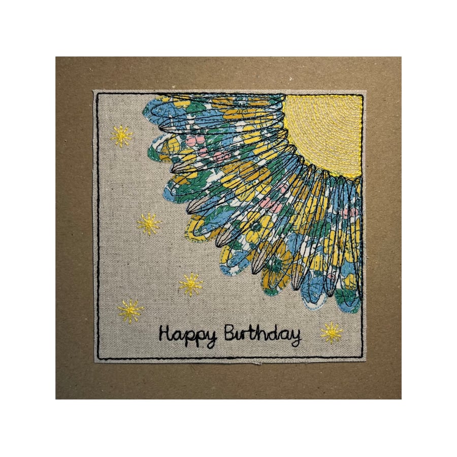 Daisy Liberty Floral Card. Birthday card
