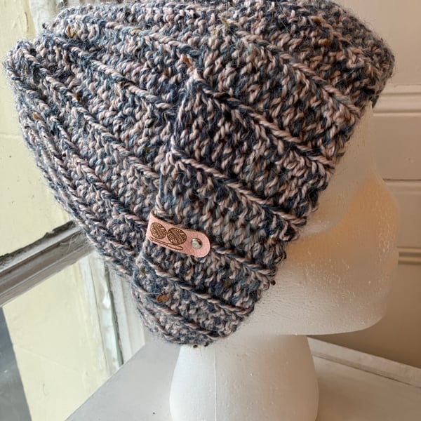 "Ocean Waves" Crochet Beanie