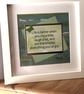 Inspirational Quote Framed Art: Handmade Butterfly Decor