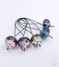 Lampwork Stitch Markers - Stained Glass Window - Image 3