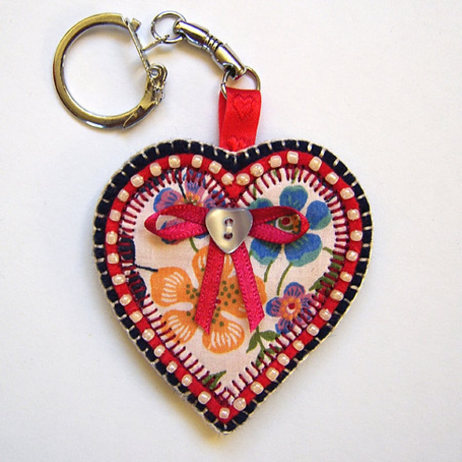 Little Heart Key Ring / Bag Charm