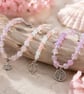 Handmade 'Blush' Trio Bracelets & Charms