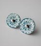 Dandelion clock stud earrings in black - Image 1