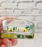 Keepsake Glass Heart Dish Hand Painted with Sunflowers  - Image 4