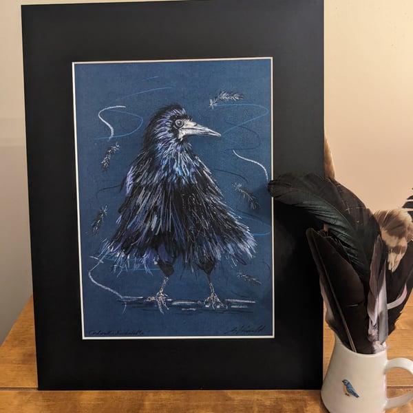 Rook, a signed print of an original drawing