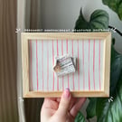 Framed Pregnancy Announcement Newspaper Keepsake - A6