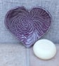 Trinket bowl soap dish spoonrest heart handmade soapdish stoneware pottery - Image 4