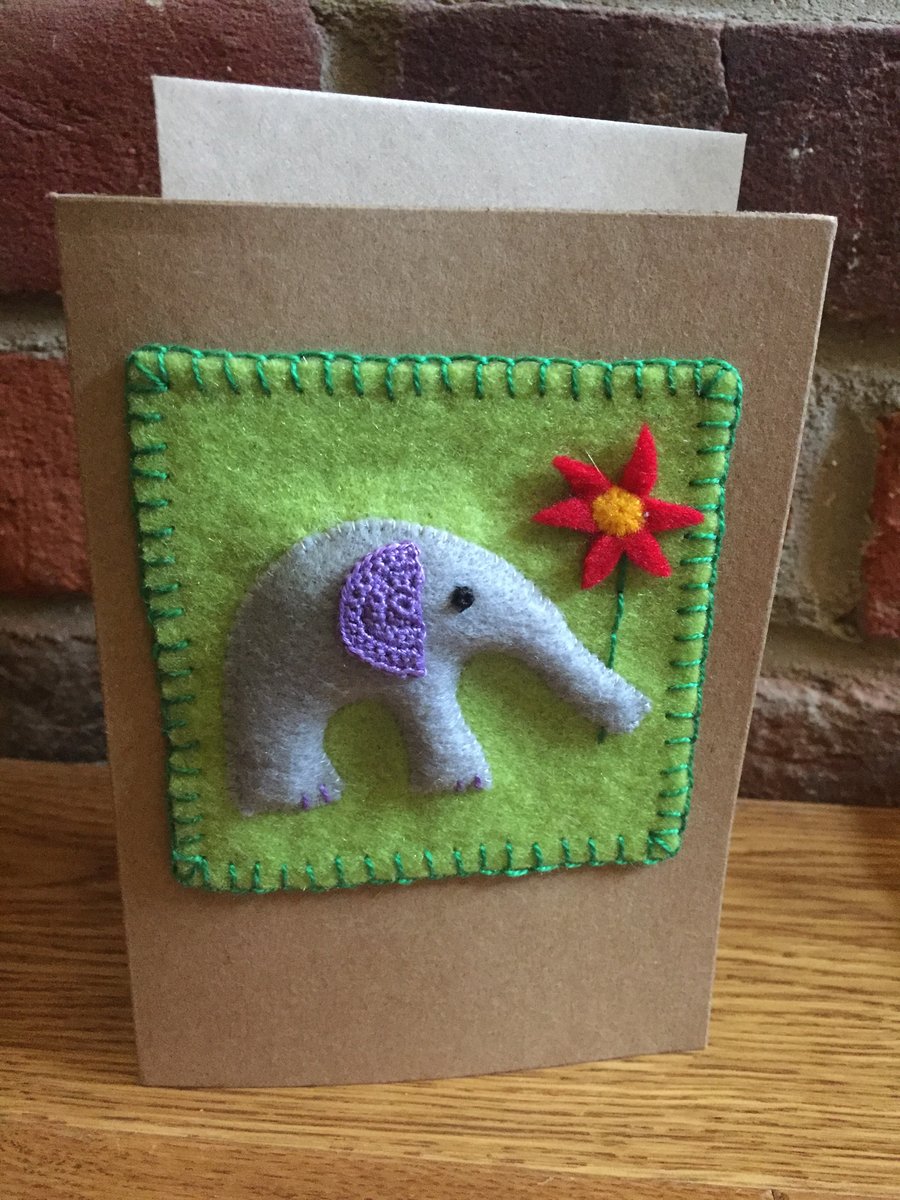 Elephant greetings card