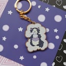 Potions Cat Keyring: 2" Wooden Bag Charm