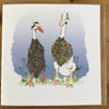 Male and female Runner Duck Wedding or Anniversary etc Card 