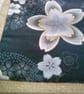 Small Jute Bag with Grey Flowers Pocket - Image 5