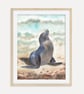King Penguin Couple Art Print, Penguin Wall Art, Antarctic Wildlife Artwork