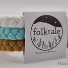 Halcyon - Handmade Recycled Cotton Yarn Bracelet - Size Small - Limited Edition