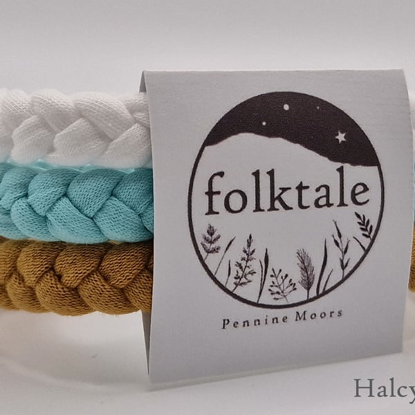 Halcyon - Handmade Recycled Cotton Yarn Bracelet - Size Medium - Limited Edition