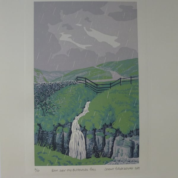 Rain over the Buttertubs Pass