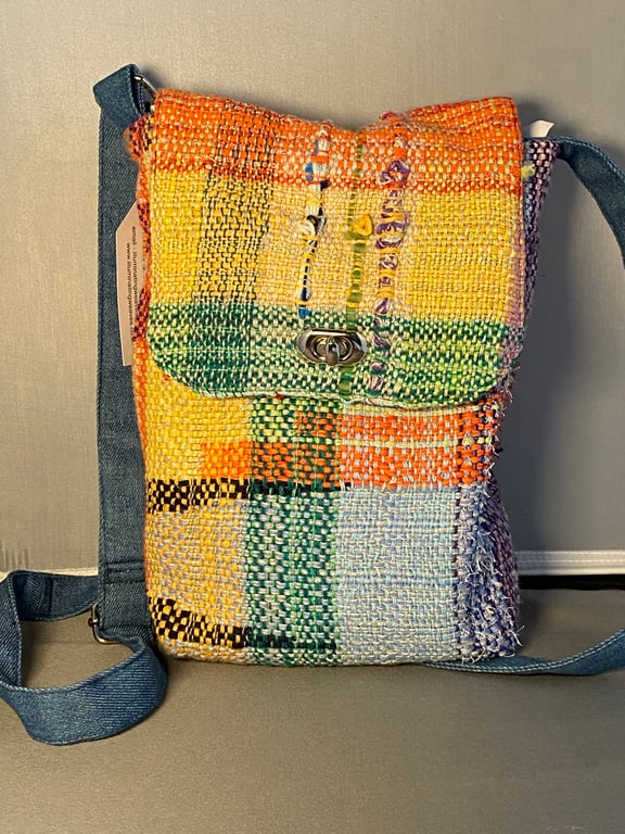 Hand woven Cross Body Bag  - medium