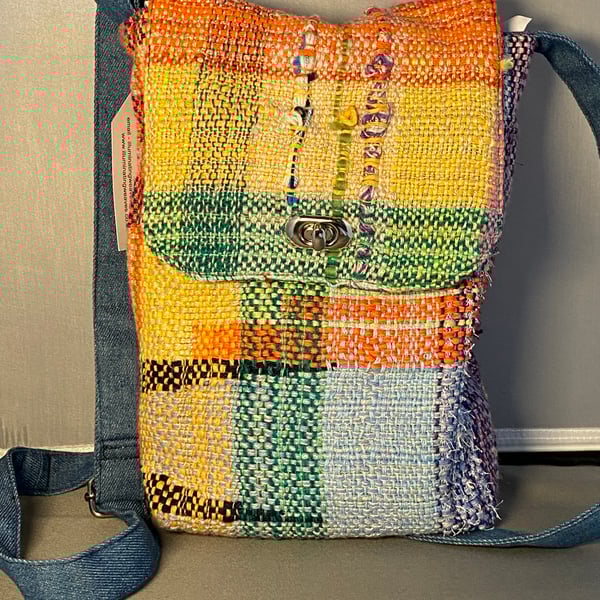 Hand woven Cross Body Bag  - medium