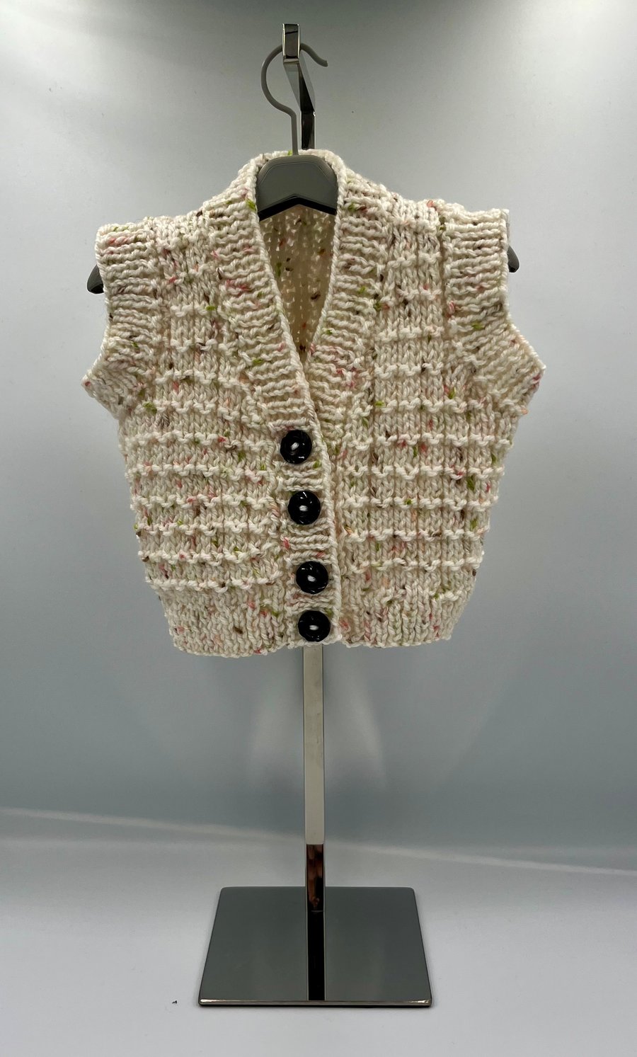 Hand knitted waistcoat 3-6m