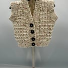 Hand knitted waistcoat 3-6m