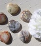 6 Crazy Lace Agate Solid Gemstone Polished Hearts - 20mm - Chakra - Crafting - Image 1