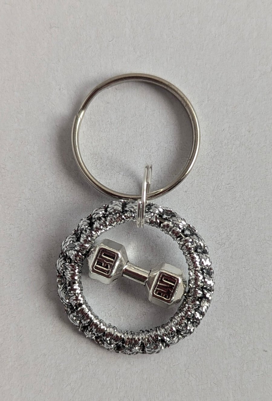 Silver colour keyring