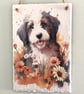 Old English Sheepdog puppy slate wall hanging large - Image 4
