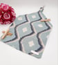 Blue embroidered peg bag, clip on, free uk delivery  - Image 3