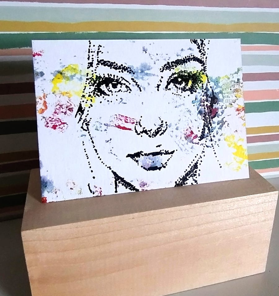 Fleeting Glimpse - Hand-Painted Abstract Acrylic ACEO